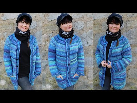 🍁 Basic Raglan Cardigan stricken 🍁 EINFACH 🍁 must have