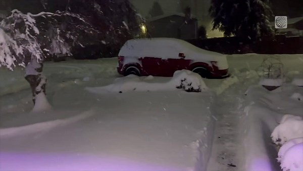 A fresh blanket of snow graced this Mission, BC neighbourhood