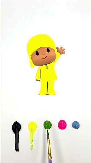 What is the Pocoyo Color?🤔 #pocoyo #art