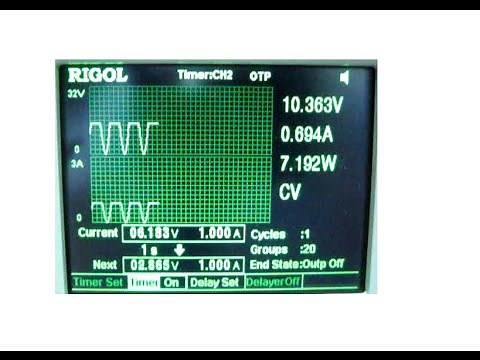 Cyrob: La fonction TIMER de l'alimentation DP832 Rigol