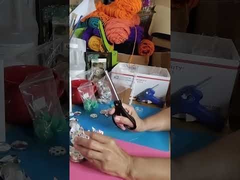 How To Make Fabric Covered Buttons/Button Tassel Earrings