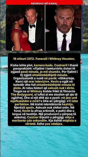 Kevin Costner në funeralin e Whitney