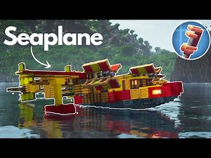Building a Tropical Seaplane in Minecraft!