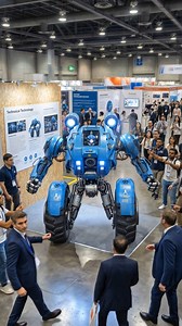 AIPunk Expo | Demonstration of the Two-Wheeled Mecha #aipunk #aipunkexpo #aiart #futuristictech #scifi #cyberpunk #robotics #mecha #cyborg #android #augmentedhuman AIPunkStudio | AIPunkStudio