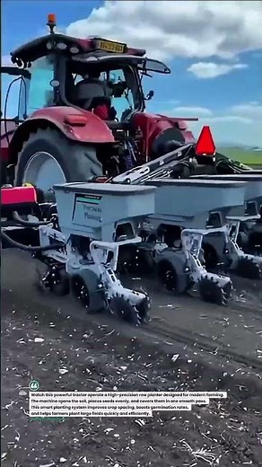 High-Speed Precision Tractor Planter in Action 🌱🚜 #SmartFarming #AgriTech #ModernAgriculture