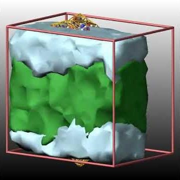 LAMMPS Graphics Demo - Use Delaunay Triangulation on Chunks of Atoms