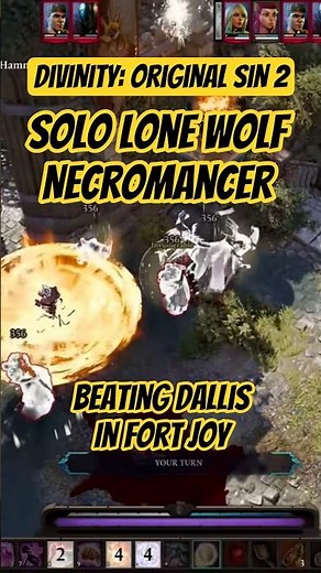 Solo Lone Wolf Necromancer: Beating Dallis in Fort Joy #DivinityOriginalSin2