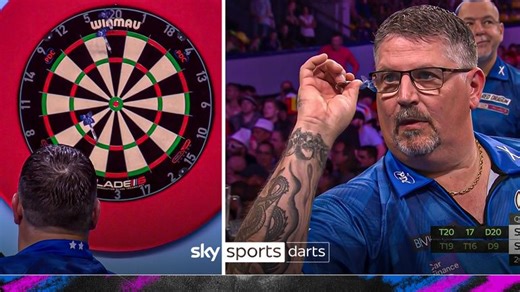 Gary Anderson checks out 117 to take quarter-final to a decider