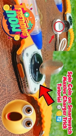 Azarudin on Instagram: "Spin Coin on Smartwatch: Maxive Charger Trick Tutorial ⌚🪙🔄 Discover the viral coin spin trick using your smartwatch's Maxive magnetic charging coil! Place a 1 rupee coin on the back charging area—it sticks perfectly without flipping. Use a refill pen outer body to blow air precisely, creating an endless infinity loop spin; works on the smartwatch and its Maxive charger too. #azarchannel #SmartwatchTrick #CoinSpinHack #MaxiveCharger #azarchannel"