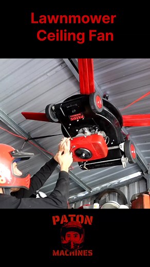 Lawnmower Ceiling Fan - Creative Repurposing & More Power