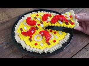 Lego Pizza - Lego In Real Life | Stop Motion Cooking & ASMR