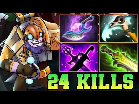 24 Kills Tinker Dota 2 Mid Carry Guide Pro Gameplay Build Tips Tutorial 7.38 7.39 7.40