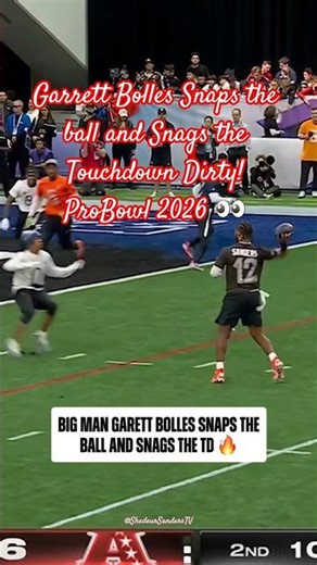 Garrett Bolles Snaps the ball and Snags the Touchdown Dirty! ProBowl 2026 👀