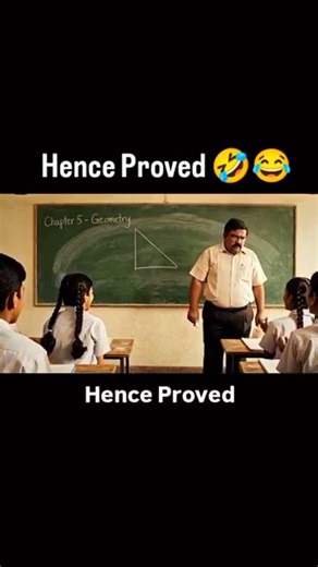 Hence Proved Math Sir Be Like...#Class Moments #SchoolLife #Maths Teacher #Relatable #Classroom Fun