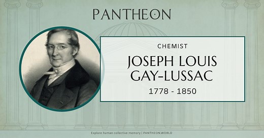 Joseph Louis Gay-Lussac Biography | Pantheon