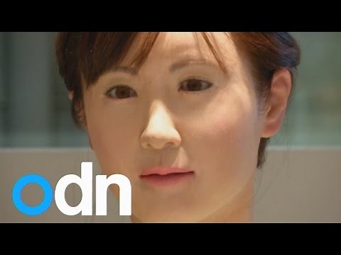 A robot receptionist starts work in Tokyo