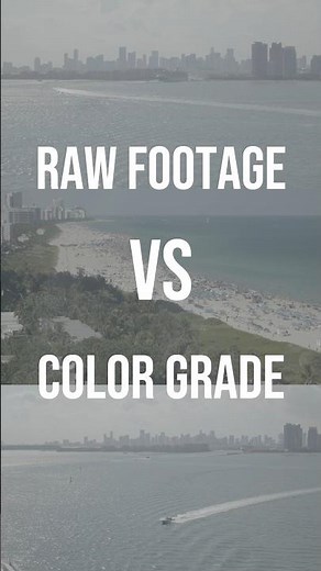 The Power of Color Grading- Raw Footage Vs Color Grade Pt 1