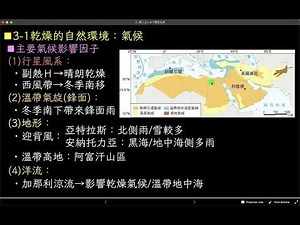 高中地理_108課綱_龍騰版_高二上_L.3-1_伊斯蘭世界的形成與發展-西亞北非part.5西亞北非的主要氣候影響因子