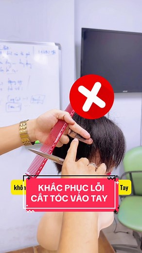 Khắc phục lỗi cắt tóc vào tay hiệu quả
