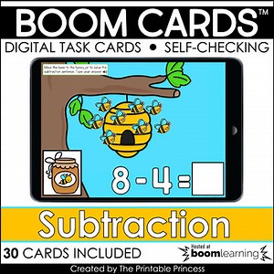 Subtraction to 10 | Boom Cards for Kindergarten