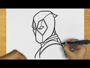 HOW TO DRAW DEADPOOL | STEP BY STEP | DRAWING DEADPOOL EASY