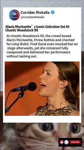 Woodstock 99 Disaster: Alanis Stayed Calm Through Boos & Bottles#news
