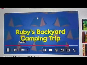 Max & Ruby 🏕Ruby's Backyard Camping Trip🏕 Title Card! (2018!)