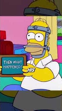 Homer's mouth was injured, and he could not speak. #anime #animerecap #TheSimpsons