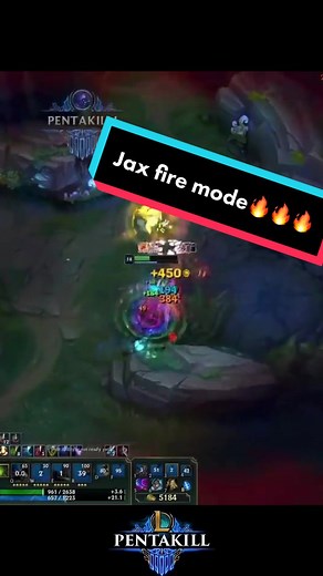 Jax Fire Mode Gameplay in League of Legends