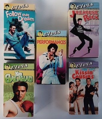 ELVIS PRESLEY - Commemorative Collection - (5) VHS Tapes - MGM / UA Video | eBay