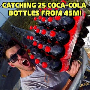 462K views · 1.4K reactions | Can We Catch COCA-COLA BOTTLES from 45m? | How Ridiculous | Facebook
