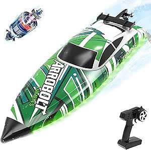 volantexrc Brushless RC Boats for Adults, 35+MPH Fast Remote Control Boat for Lakes, Full Proportional Boat High Speed RC Boats for Adults (79706)