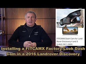 Installing a FITCAMX Factory-Look Dash Cam in a 2016 Landrover Discovery
