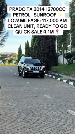 PRADO TX 2014 | 2700CC PETROL | SUNROOF ✨ LOW MILEAGE: 117,000 KM CLEAN UNIT, READY TO GO QUICK SALE 4.1M 📍#fyp #cars #trending