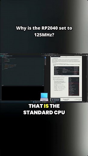 #rp2040 CPU Speed & overclocking options in #arduino IDE🔥 why 125MHz is standard #diy #fyp #coding