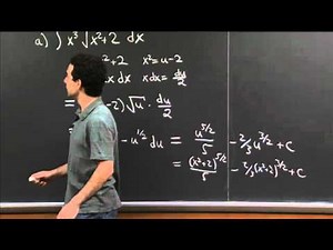 Integration Practice III | MIT 18.01SC Single Variable Calculus, Fall 2010