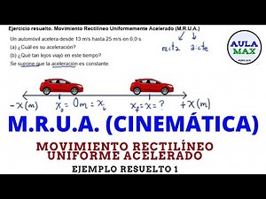 Uniformly Accelerated Rectilinear Motion (UARM) | Kinematics | Solved Exercise 1 - Uniformly Acce...