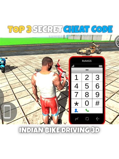TOP 3 SECRET CHEAT CODE IN INDIAN BIKE DRIVING 3D | Indian Bike Driving 3D All New Update #shorts