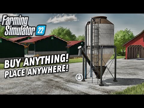 Buy Anything Mod, Place Anywhere, & Manual Attach! | Farming Simulator 22