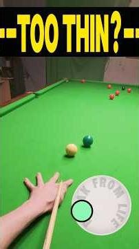 Snooker Practice Break Too Thin? 😮 GoPro Headcam POV