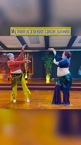 Are you in radiation or chemo? Mama K went through radiation for breast cancer, and danced through the whole thing. Treatments can be expensive, energy can be scarce, so we want you to come and dance for free with us. Just show up and do however much of class as you’re able, even just five minutes in a chair! Mama K really felt like this helped her, and she wants this to help you, too. Comment "ribbon" to get a DM with more info. Description: Arielle and Kathy demonstrate a choreography to "Soum