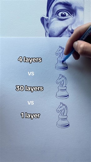 Comparing Art Layer Techniques: 1, 4, and 30 Layers
