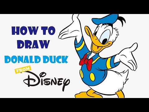 How to Draw Donald duck step by step