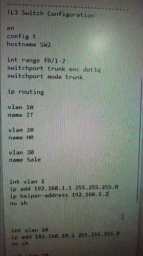 L3 Switch configuration #cisconetworks #networkdiscovery
