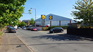 The Lidl in Heath Street Winson Green near where the stabbing took place, ,