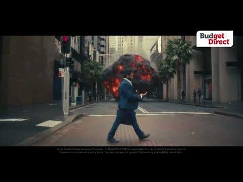 Funny Commercial Advertisement - Budget direct insurance touch the spot meteorite ad funny ads