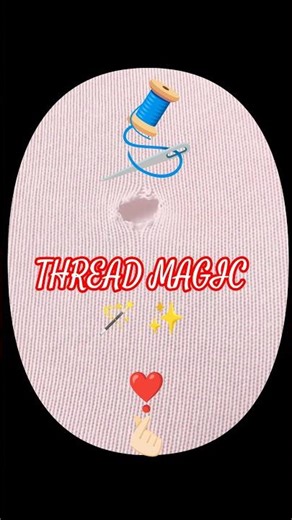 Thread Magic ✨ #ThreadMagic #embroidery #shorts #uniquehandembroidery #ytshorts