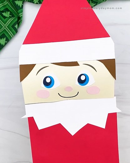 Encourage pretend play with this fun elf on the shelf puppet! PDF 👇 | Simple Everyday Mom