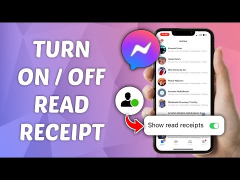 How to Turn On/Off Read Receipt on Messenger