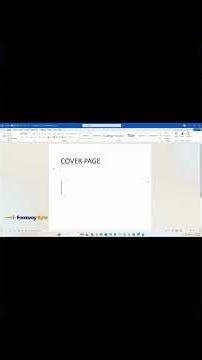 Microsoft MS Office Word: How to Break Section Numbering #farawaybyte #msword #sectionbreak